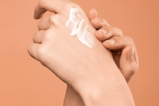 picture of cream on hand: compare diclofenac gel vs lidocaine cream