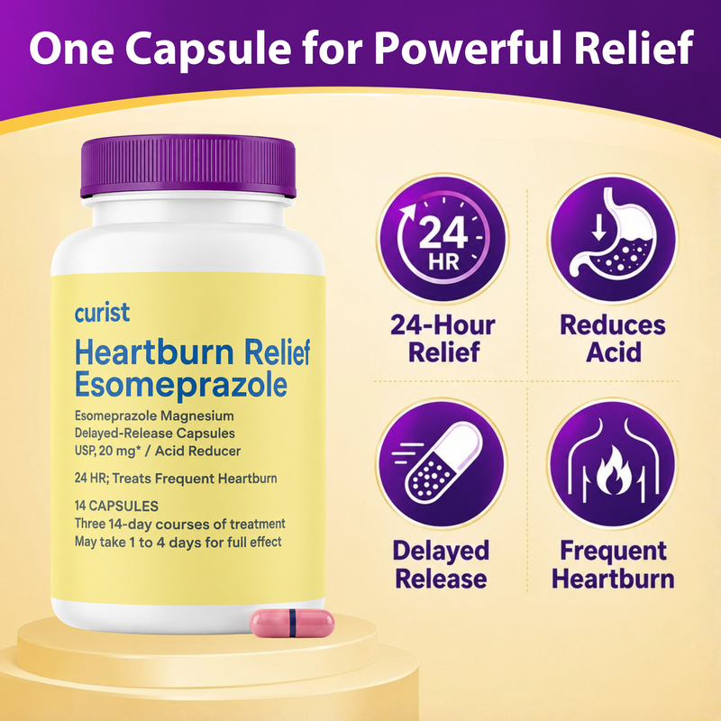 Esomeprazole 20 mg Capsules (Nexium Generic), 42 ct - Pack of 4