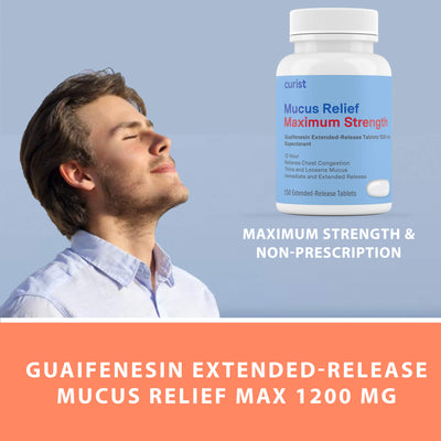 Mucus Relief Max Strength (guaifenesin 1200 mg), 150 ct