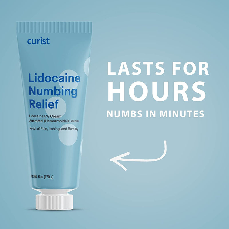 Numbing Lidocaine Cream 5%, 6 oz